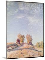 Uphill Road in Sunshine, 1891-Alfred Sisley-Mounted Giclee Print