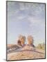 Uphill Road in Sunshine, 1891-Alfred Sisley-Mounted Giclee Print