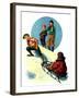 "Uphill Sledding,"March 7, 1931-Alan Foster-Framed Giclee Print