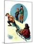 "Uphill Sledding,"March 7, 1931-Alan Foster-Mounted Giclee Print