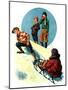 "Uphill Sledding,"March 7, 1931-Alan Foster-Mounted Premium Giclee Print