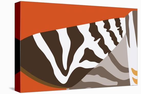 Uphill Zebra-Belen Mena-Stretched Canvas