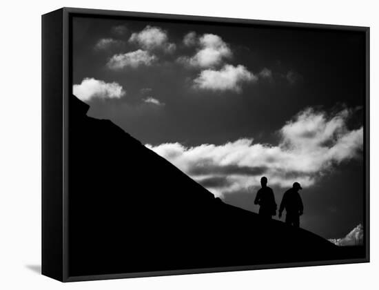 Uphill-Sharon Wish-Framed Stretched Canvas