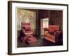 Upholstered Chair and Couch with Adjustable Ends, 1910-Edwin Foley-Framed Giclee Print