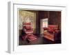 Upholstered Chair and Couch with Adjustable Ends, 1910-Edwin Foley-Framed Giclee Print