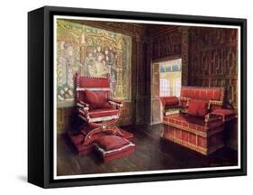 Upholstered Chair and Couch with Adjustable Ends, 1910-Edwin Foley-Framed Stretched Canvas