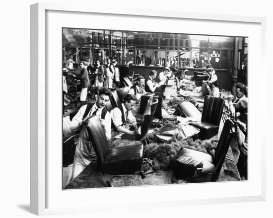 Upholstery Department, Morris Factory, Mid 1920S-null-Framed Photographic Print