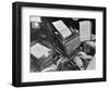 Upi Teletype Machine-null-Framed Photographic Print