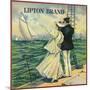 Upland, California, Lipton Brand Citrus Label-Lantern Press-Mounted Art Print