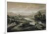 Upland Landscape with River and Horsemen Crossing a Bridge-Thomas Gainsborough-Framed Giclee Print