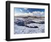 Upland peat bog on Fairfield fell covered in snow in winter, UK-Ashley Cooper-Framed Photographic Print