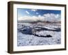 Upland peat bog on Fairfield fell covered in snow in winter, UK-Ashley Cooper-Framed Photographic Print