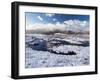 Upland peat bog on Fairfield fell covered in snow in winter, UK-Ashley Cooper-Framed Photographic Print