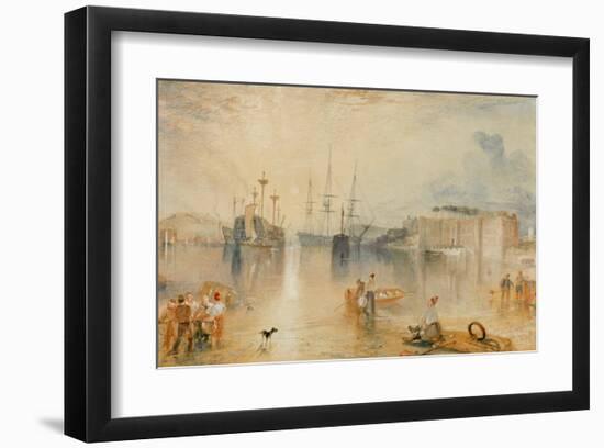 Upnor Castle on the Medway Near Chatham, 1833-J M W Turner-Framed Giclee Print