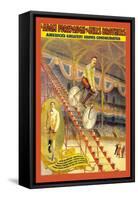 Upon an Ordinary Bicycle, A Sheer Descent: Adam Forepaugh and Sells Brothers-null-Framed Stretched Canvas