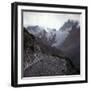 Upper-Alps, France, the Meije and Pie Glaciers, in the Oisans Massif, Circa 1890-1895-Leon, Levy et Fils-Framed Photographic Print