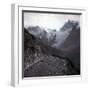 Upper-Alps, France, the Meije and Pie Glaciers, in the Oisans Massif, Circa 1890-1895-Leon, Levy et Fils-Framed Photographic Print