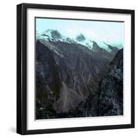 Upper-Alps, France, the Râteau and Meije Glaciers in the Oisans Massif, Circa 1890-1895-Leon, Levy et Fils-Framed Photographic Print