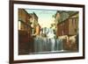 Upper and Lower Falls, Brandon, Vermont-null-Framed Premium Giclee Print