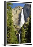 Upper and Lower Yosemite Falls, Merced River, Yosemite NP, California-Michel Hersen-Framed Premium Photographic Print
