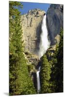 Upper and Lower Yosemite Falls, Merced River, Yosemite NP, California-Michel Hersen-Mounted Premium Photographic Print