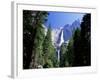 Upper and Lower Yosemite Falls, Swollen by Summer Snowmelt, Yosemite National Park, California-Ruth Tomlinson-Framed Photographic Print