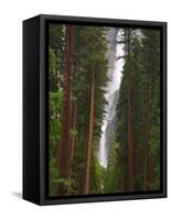 Upper and Lower Yosemite Falls. Yosemite National Park, CA-Jamie & Judy Wild-Framed Stretched Canvas