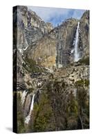 Upper and Lower Yosemite Falls-Doug Meek-Stretched Canvas