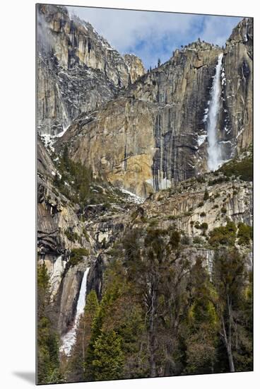 Upper and Lower Yosemite Falls-Doug Meek-Mounted Premium Photographic Print