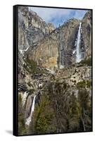 Upper and Lower Yosemite Falls-Doug Meek-Framed Stretched Canvas