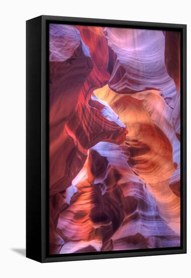 Upper Antelope Canyon Abstract Design, Arizona-Vincent James-Framed Stretched Canvas