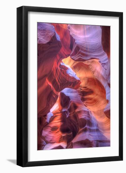 Upper Antelope Canyon Abstract Design, Arizona-Vincent James-Framed Premium Photographic Print