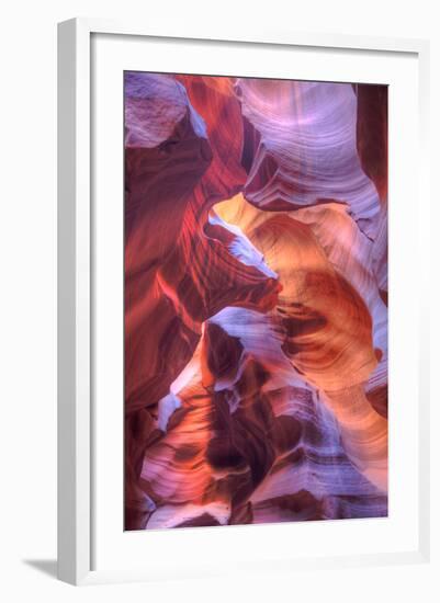 Upper Antelope Canyon Abstract Design, Arizona-Vincent James-Framed Photographic Print