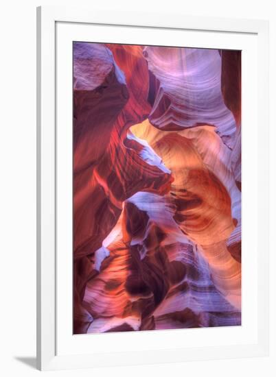 Upper Antelope Canyon Abstract Design, Arizona-Vincent James-Framed Photographic Print