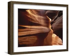 Upper Antelope Canyon Slot, Canyon Interior, Page, Arizona, USA-Walter Bibikow-Framed Premium Photographic Print