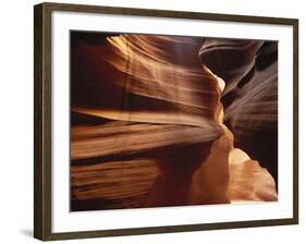 Upper Antelope Canyon Slot, Canyon Interior, Page, Arizona, USA-Walter Bibikow-Framed Photographic Print