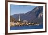 Upper Austria, Salzkamergut, Hallstatt, town view, dawn-Walter Bibikow-Framed Photographic Print