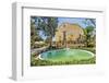 Upper Barrakka Gardens, with the Malta Stock Exchange behind the fountain, Valletta, Malta-Barry Davis-Framed Photographic Print