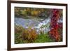 Upper Cataract Falls on Mill Creek in Autumn at Lieber Sra, Indiana-Chuck Haney-Framed Photographic Print