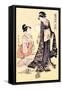 Upper Class Women-Kitagawa Utamaro-Framed Stretched Canvas