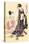 Upper Class Women-Kitagawa Utamaro-Stretched Canvas