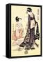 Upper Class Women-Kitagawa Utamaro-Framed Stretched Canvas