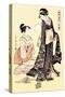 Upper Class Women-Kitagawa Utamaro-Stretched Canvas