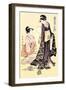 Upper Class Women-Kitagawa Utamaro-Framed Art Print