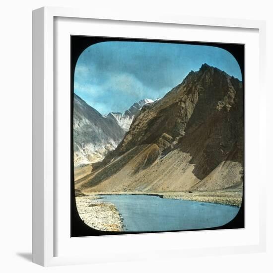 Upper Course of the Indus River, Kashmir, India, Late 19th or Early 20th Century-null-Framed Giclee Print