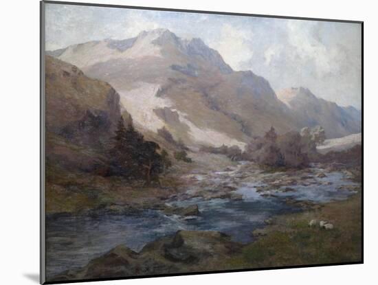 Upper Eskdale, C.1918-Richard Hesketh-Mounted Giclee Print