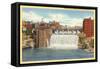 Upper Falls, Genesee River, Rochester, New York-null-Framed Stretched Canvas