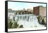 Upper Falls, Genesee River, Rochester, New York-null-Framed Stretched Canvas