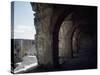 Upper Gallery of Roman Theatre Built by Architect Zenon During Reign of Marcus Aurelius-null-Stretched Canvas