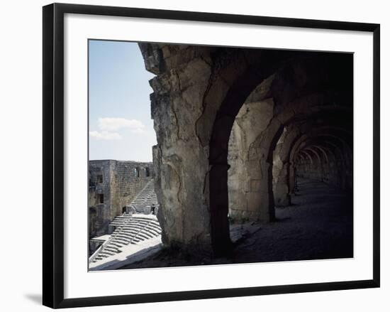 Upper Gallery of Roman Theatre Built by Architect Zenon During Reign of Marcus Aurelius-null-Framed Giclee Print